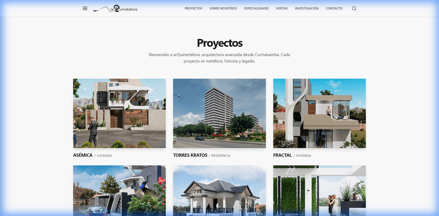arQuimetáfora Arquitectura Avanzada
