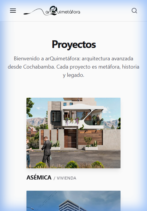 arQuimetáfora – Arquitectura Avanzada Mobile Screenshot
