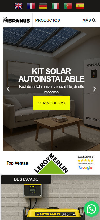 Hispanus Group - Energía Sin Límites Mobile Screenshot