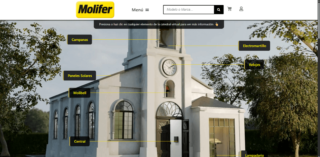 Molifer 3D Catedral Virtual & E-Commerce