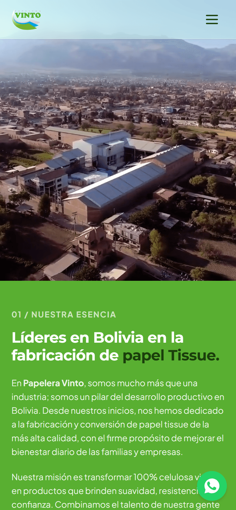 Papelera Vinto – Portal Industrial & Visor 3D Mobile Screenshot